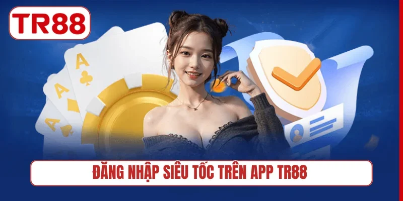 Đăng nhập siêu tốc trên app TR88