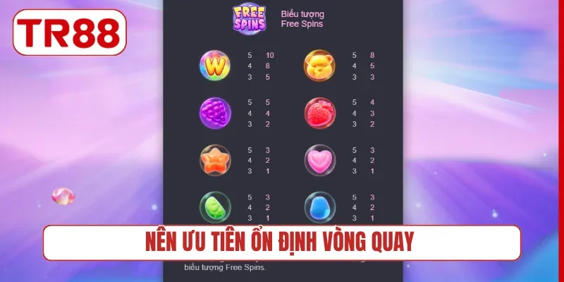 Nên ưu tiên ổn định vòng quay